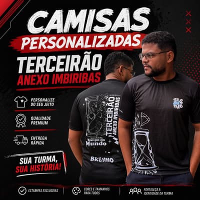 TERCEIRÃO CAMISA DRYFIT GRÃO DE ARROZ